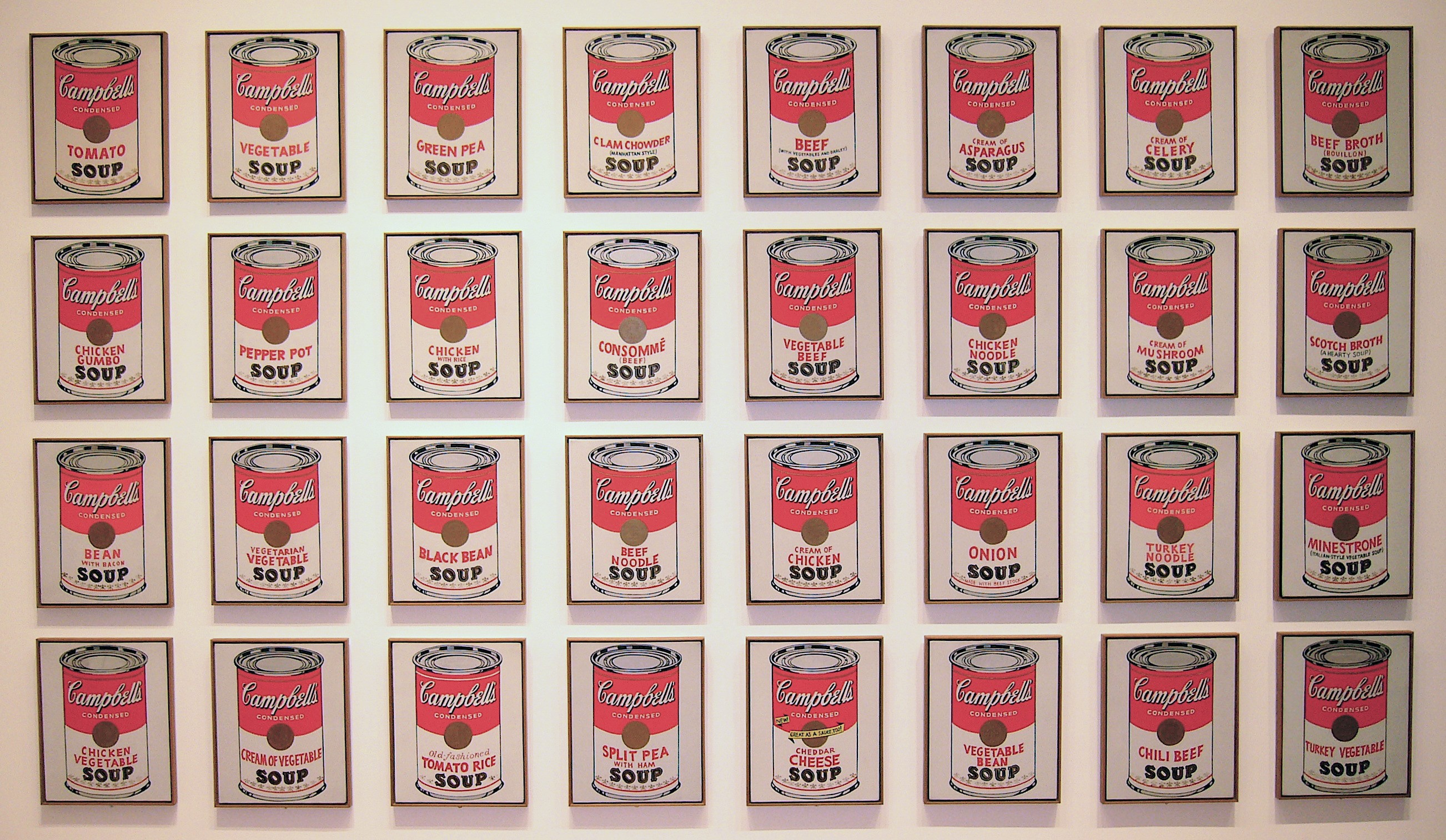 Andy Warhol, Campbell's Soup Cans, 1962