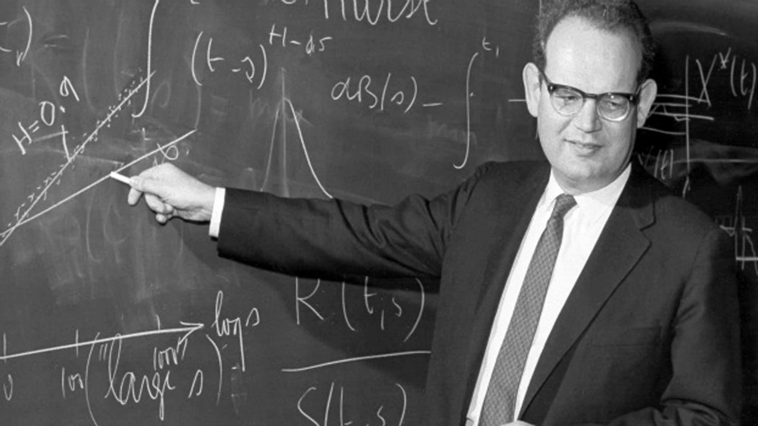 Portret van Benoît Mandelbrot
