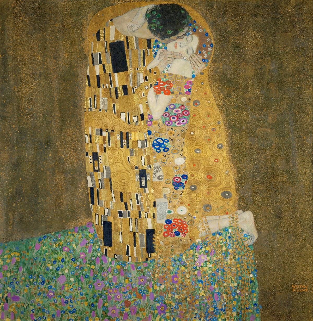 Gustav Klimt, The Kiss, 1907–1908