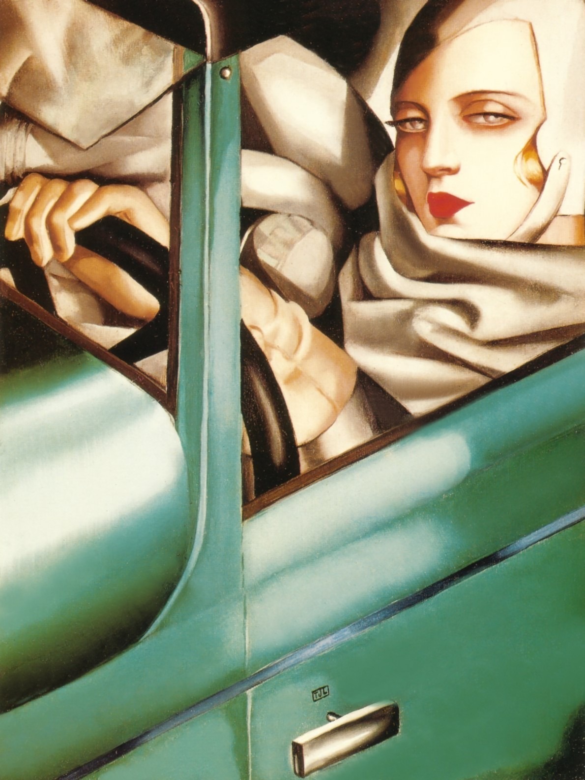 Tamara de Lempicka, Self-Portrait (Tamara in a Green Bugatti), 1929