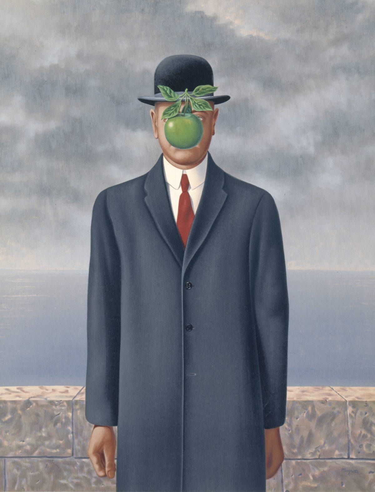 The Son of Man was painted by René Magritte in 1964.