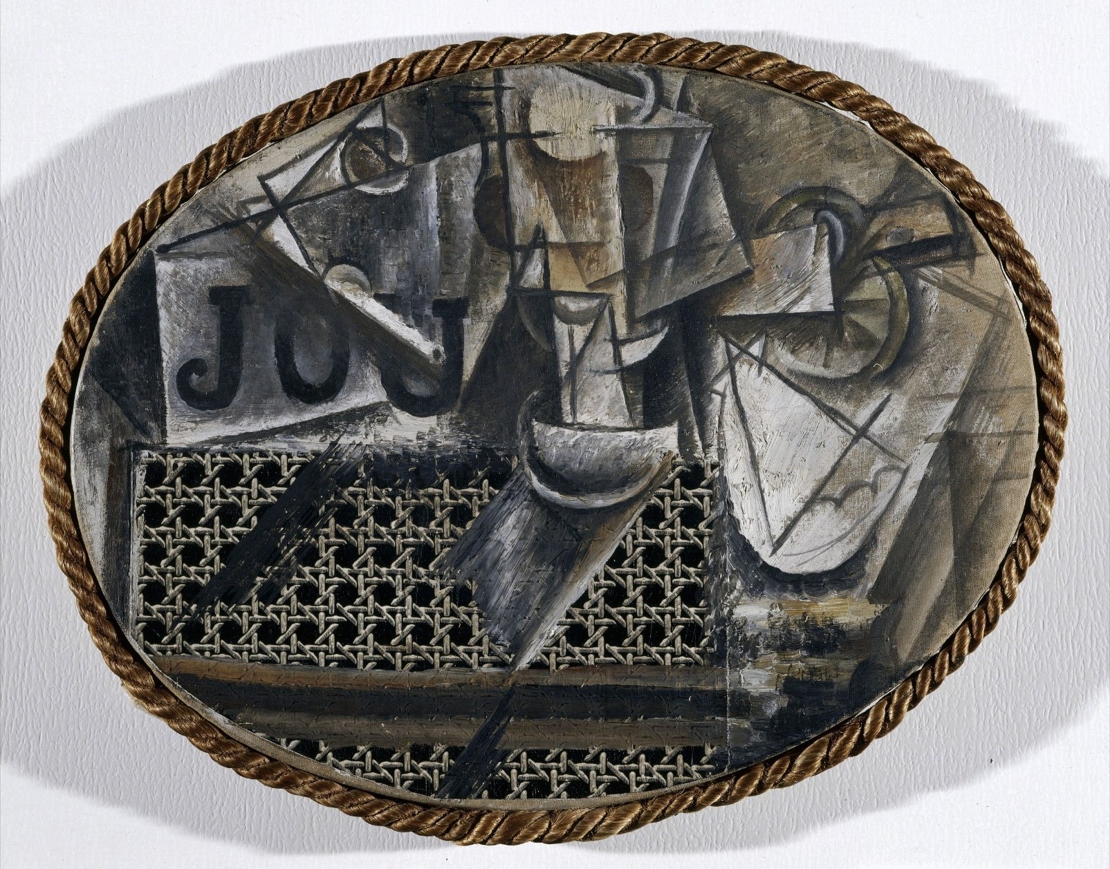 Pablo Picasso, Still Life with Chair Caning, 1912
