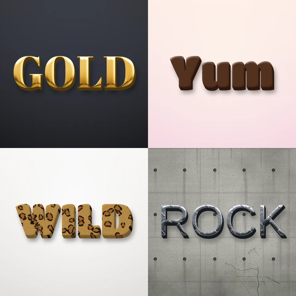 PictorX feature - 3D Text Effects Generator