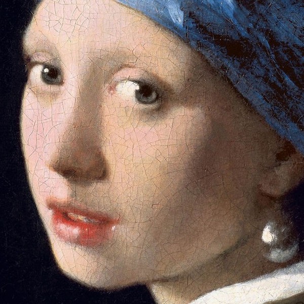 Girl with a Pearl Earring in color, the source photo
