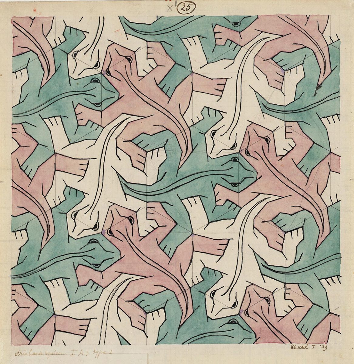Translation, rotation and reflection in tessellation