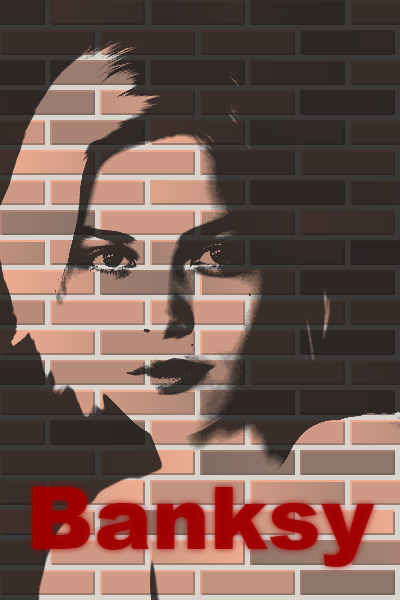 Banksy photo effect preview