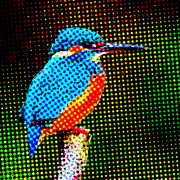 Color Halftone photo effect preview