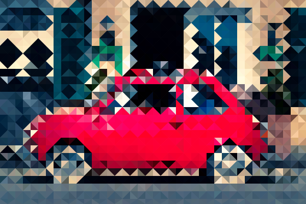 Crystallize photo effect preview