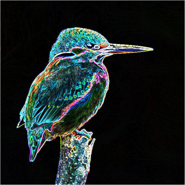 Glowing Edges photo effect preview