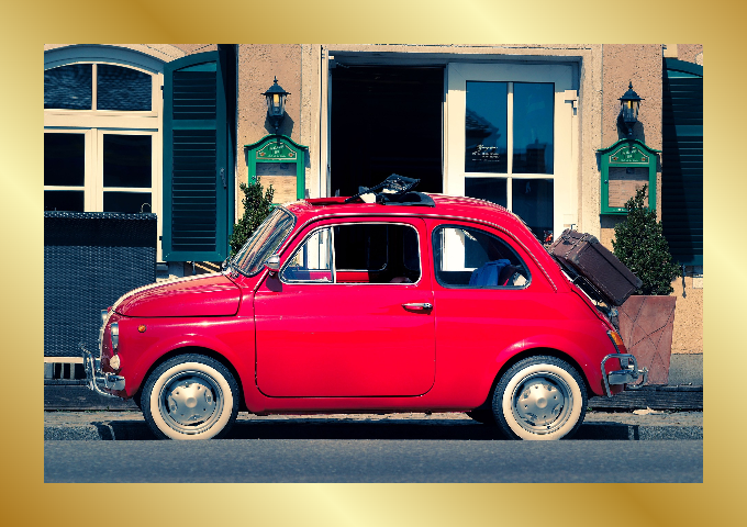 Gold frame photo effect preview