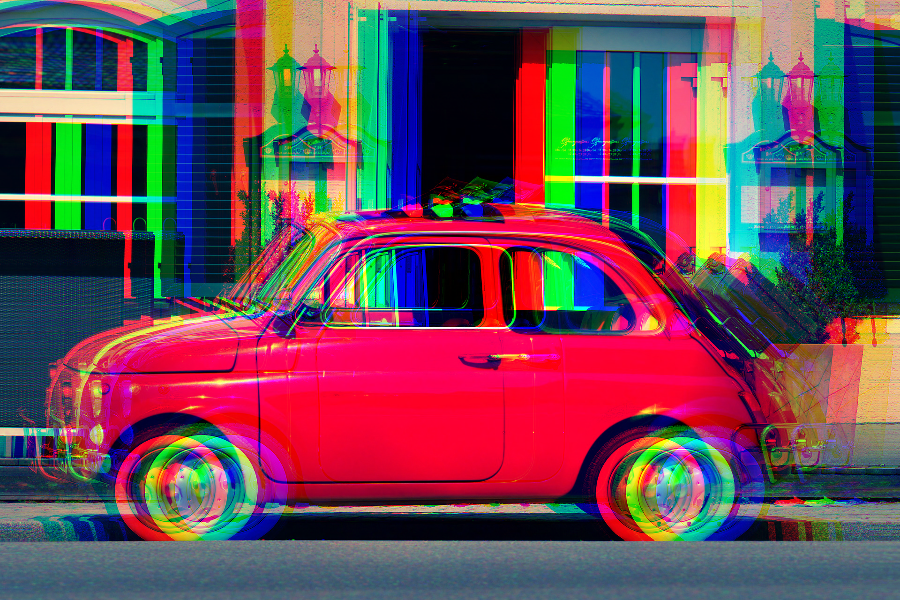 RGB Split photo effect preview