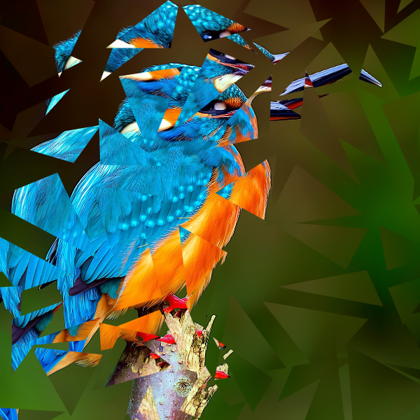 Shatter photo effect preview