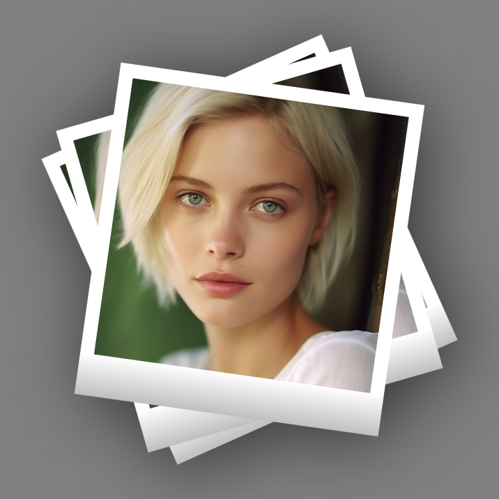 Stack of Polaroids photo effect preview
