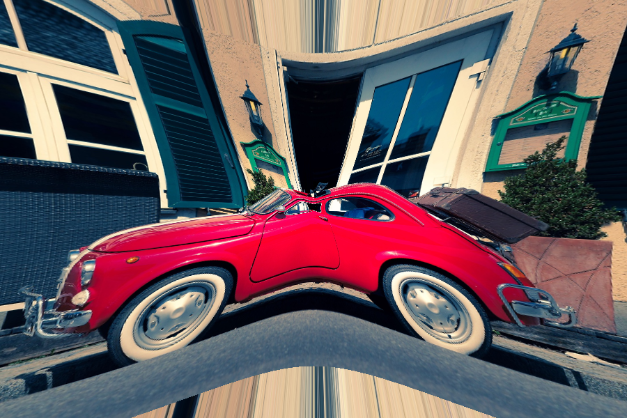 Timewarp photo effect preview