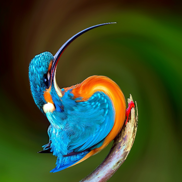 Twirl photo effect preview