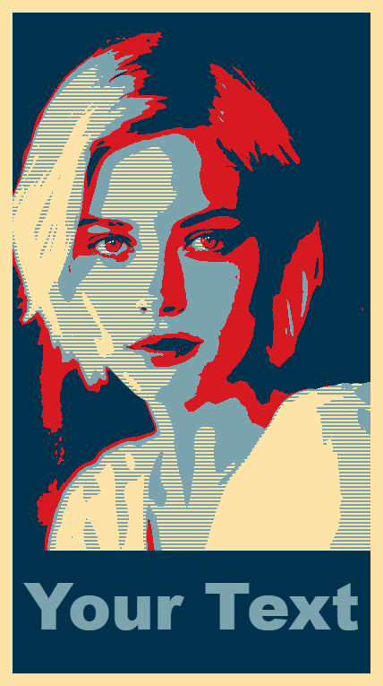 Yes We Can photo effect preview
