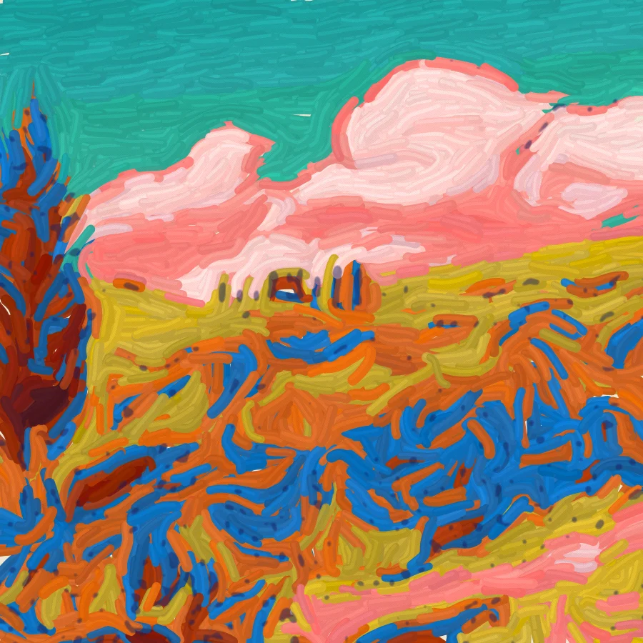 Fauvism photo filter - wild colour like Matisse, Derain and Vlaminck example in PictorX
