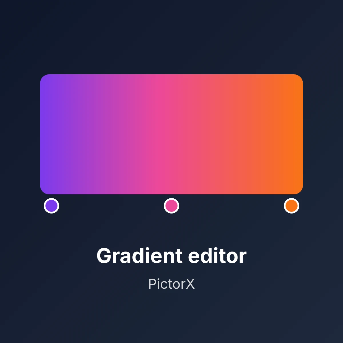 Funkcja PictorX — Edytor gradientu