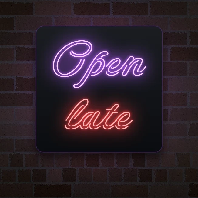 Neon Sign Maker example in PictorX