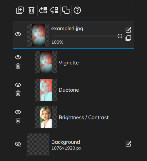 PictorX feature - Non-destructive adjustments