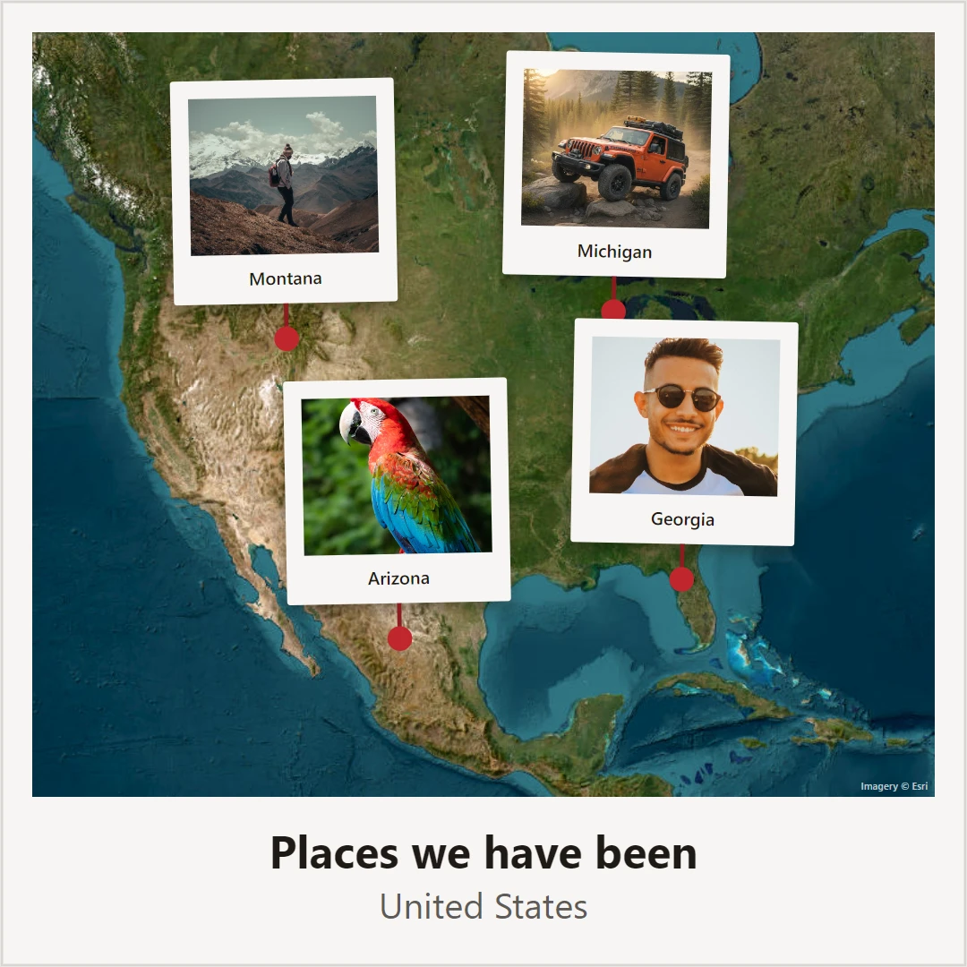 Fotokaartmaker-voorbeeld in PictorX