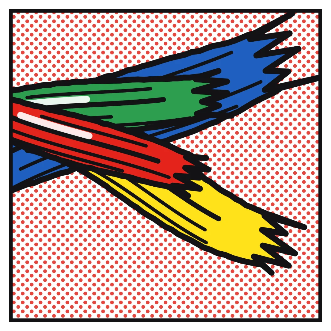 Roy Lichtenstein comic maker example in PictorX