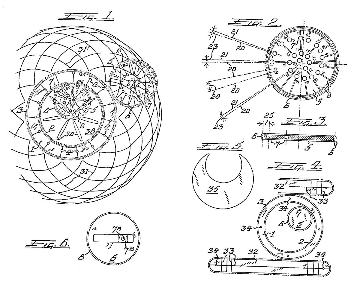 The patent for the original Spirograph