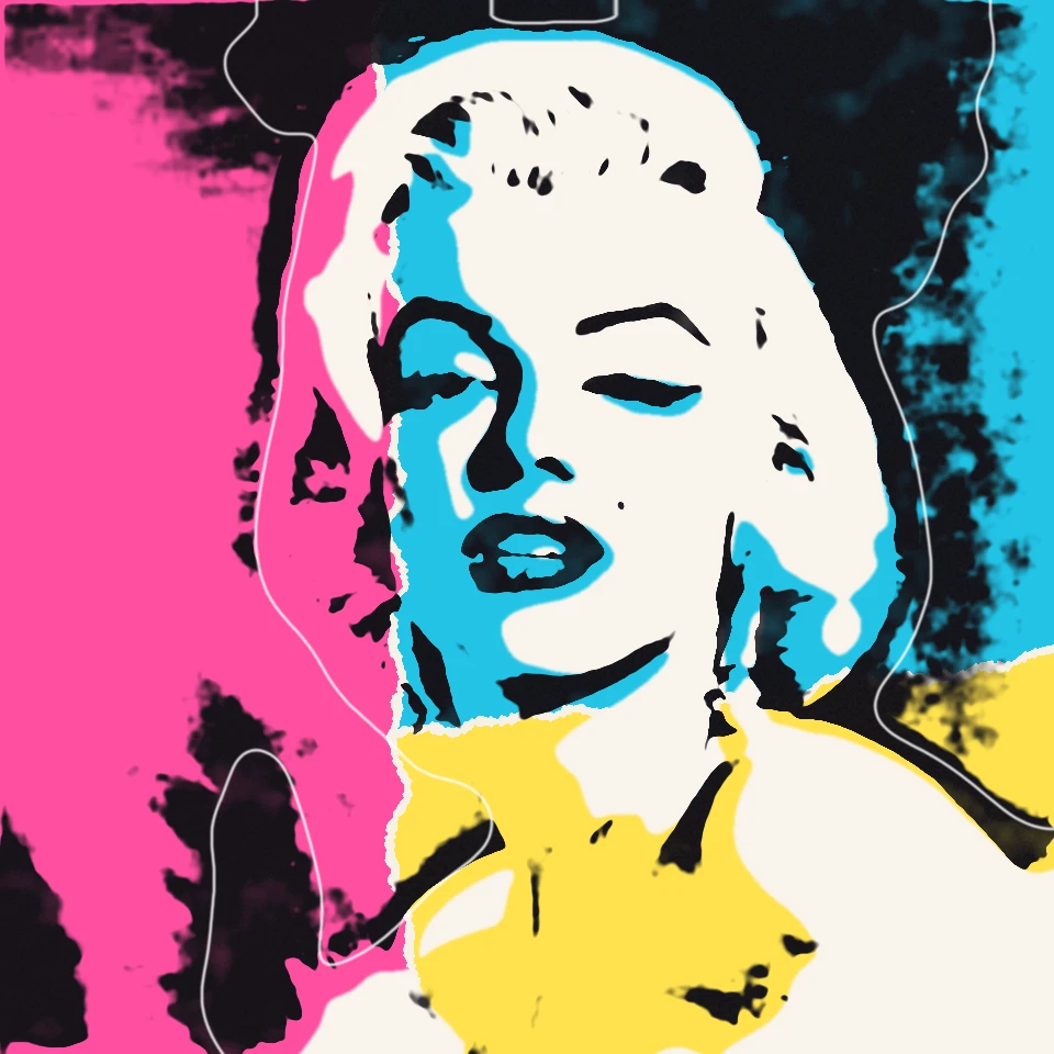 Andy Warhol photo filter example in PictorX