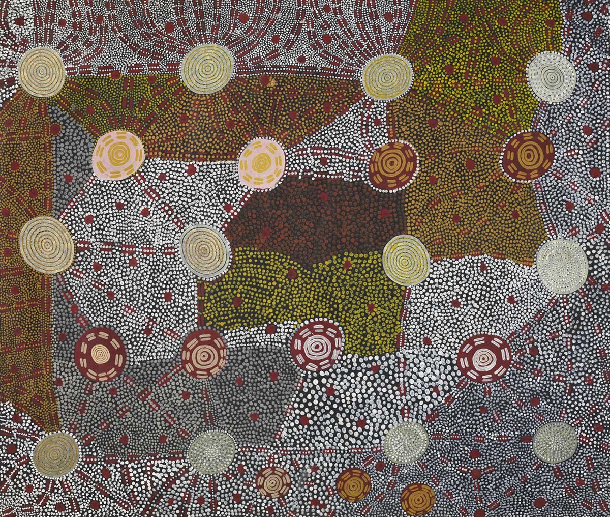 Watanuma (Flying Ant Dreaming) by Kaapa Tjampitjinpa