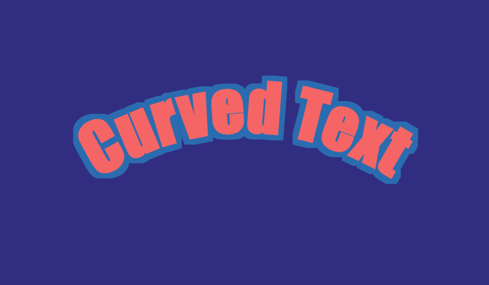 PictorX teksteffekt - Curved Text