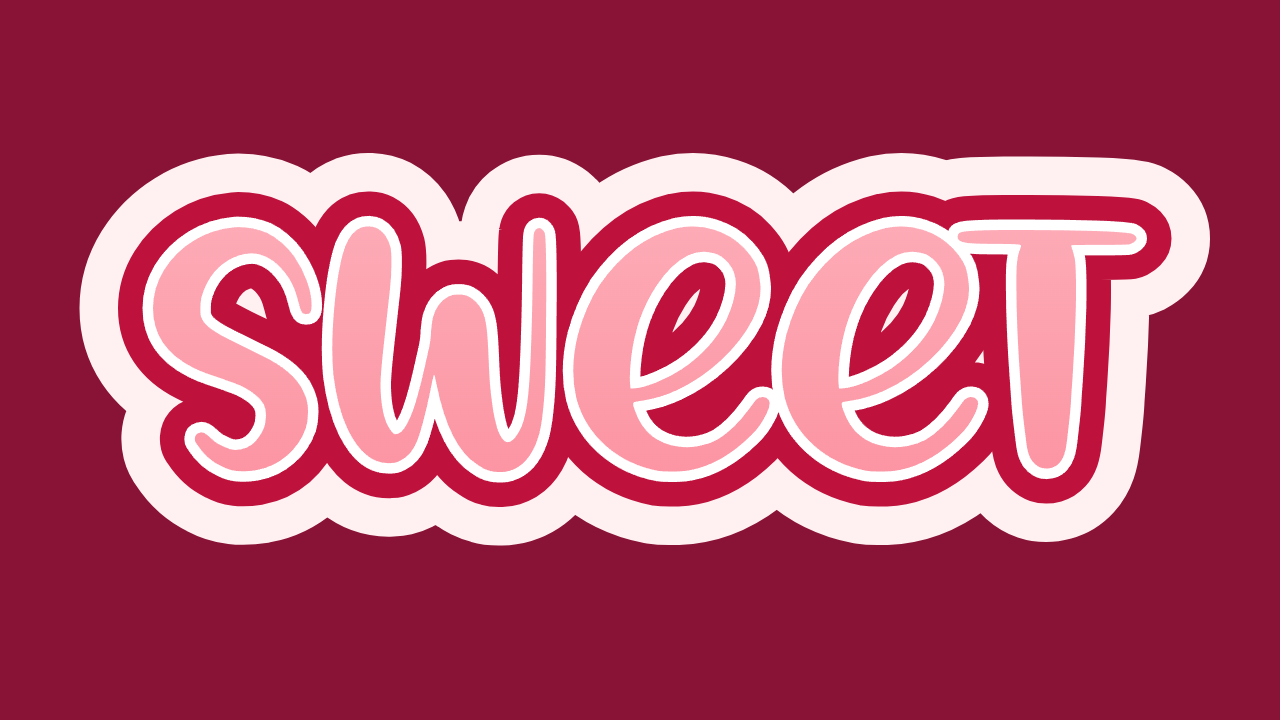 PictorX teksteffekt - Candy Shell