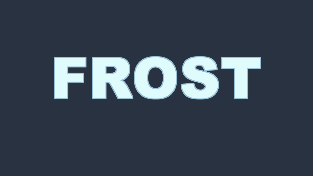 PictorX teksteffekt - Frost Veil