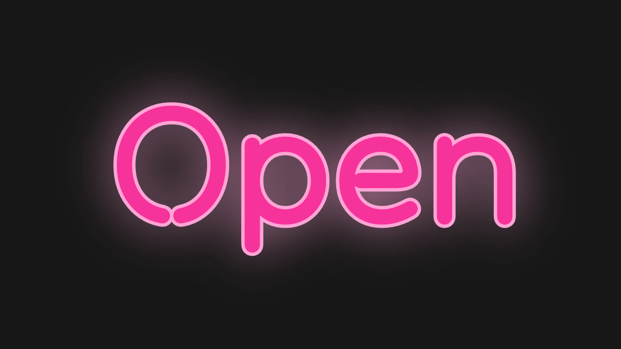 PictorX teksteffekt - Retro Neon Sign