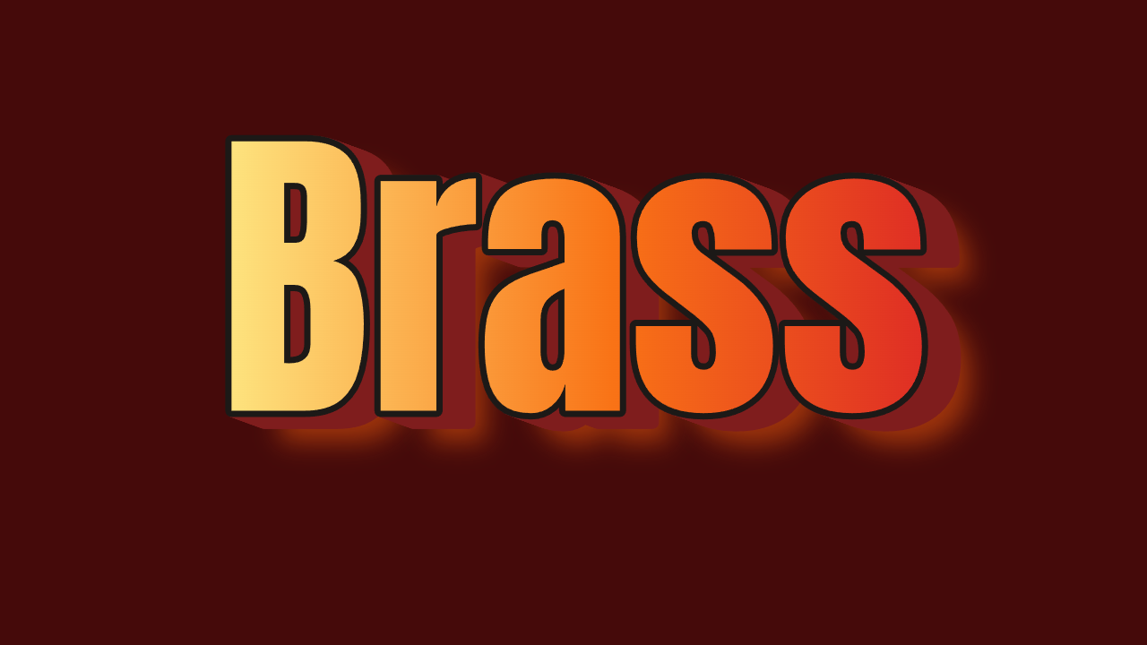 PictorX teksteffekt - Steampunk Brass