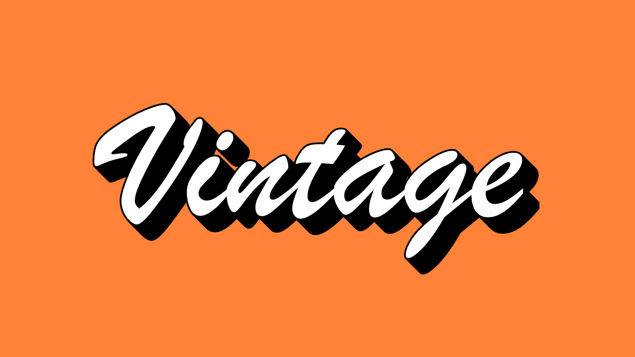PictorX teksteffekt - Vintage