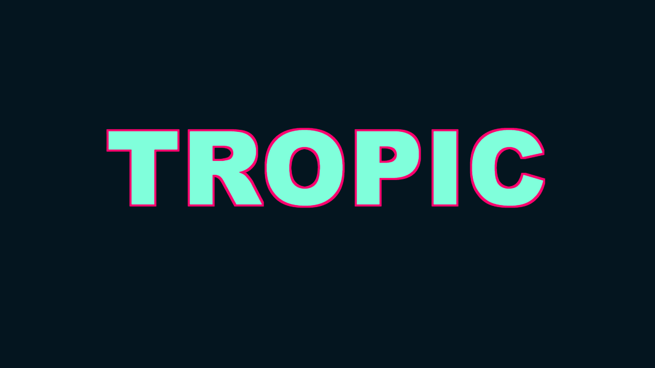 PictorX teksteffekt - Tropical Pop