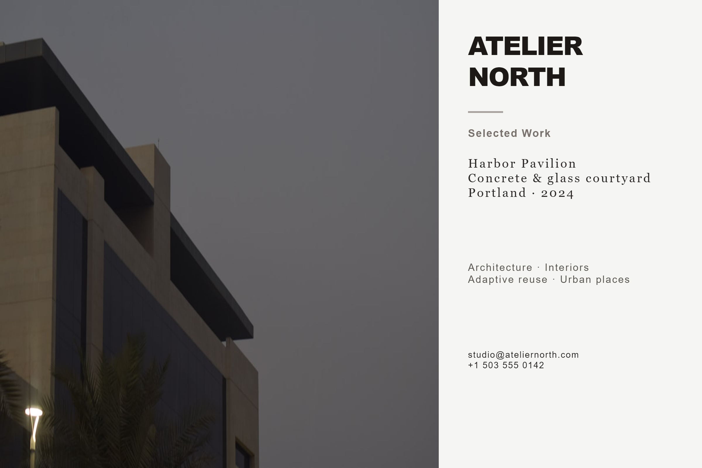 PictorX template - Architecture Studio Portfolio