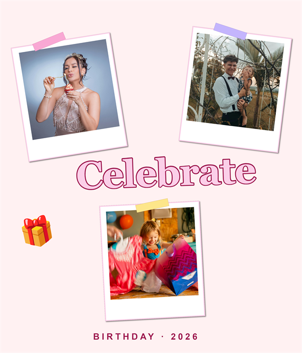 Birthday Memories photo editor template