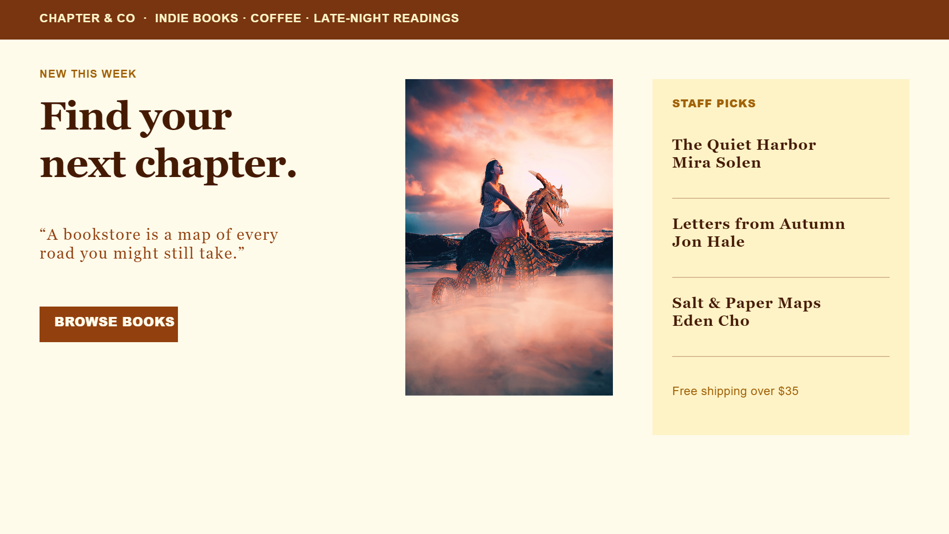 PictorX template - Bookstore Website