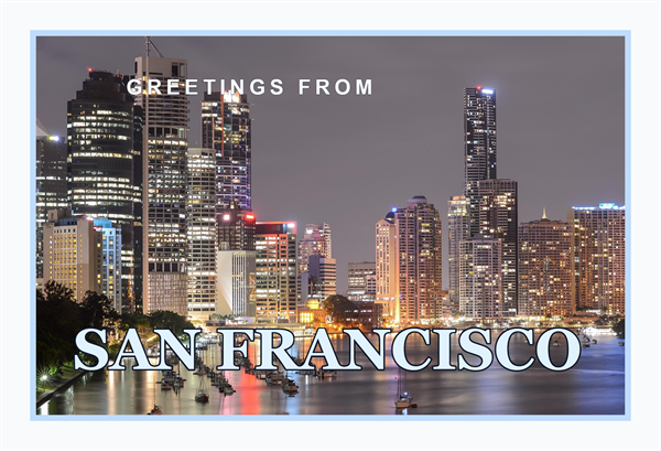 City Postcard photo editor template