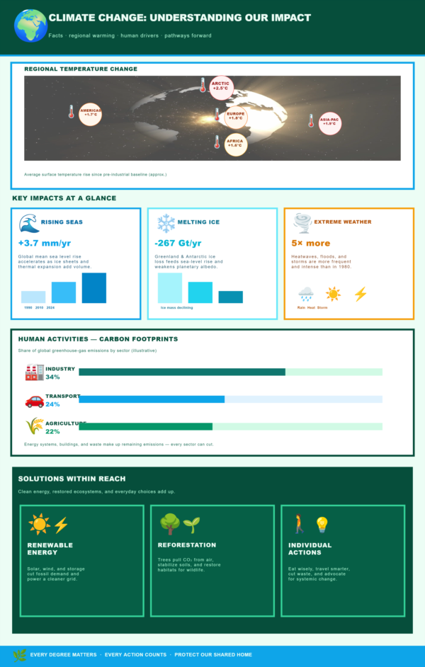 PictorX template - Climate Impact Infograph