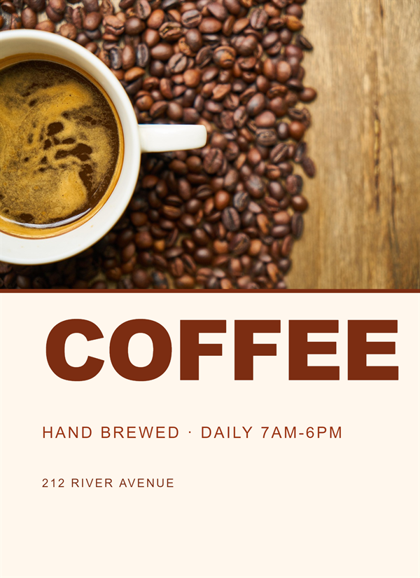 Coffee Shop photo editor template