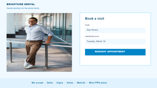 PictorX template - Dental Clinic Website
