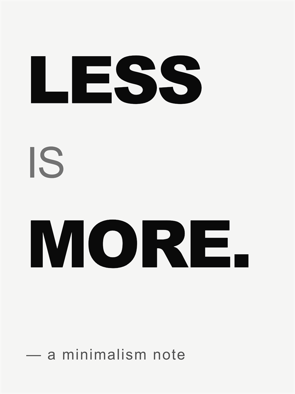 Less Is More photo editor template