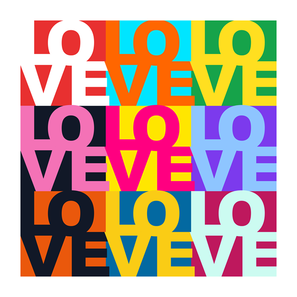 Love 3x3 photo editor template