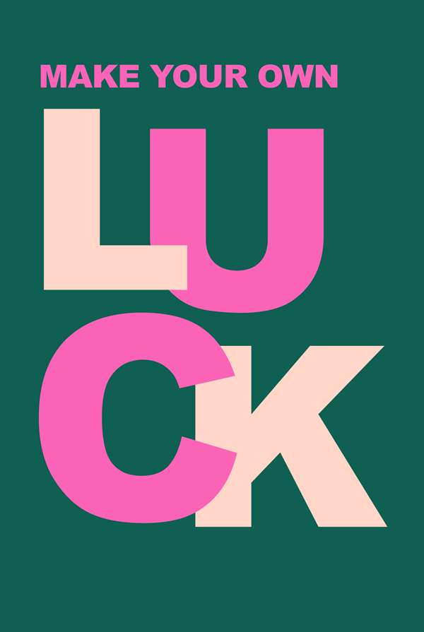 Make Your Own Luck photo editor template