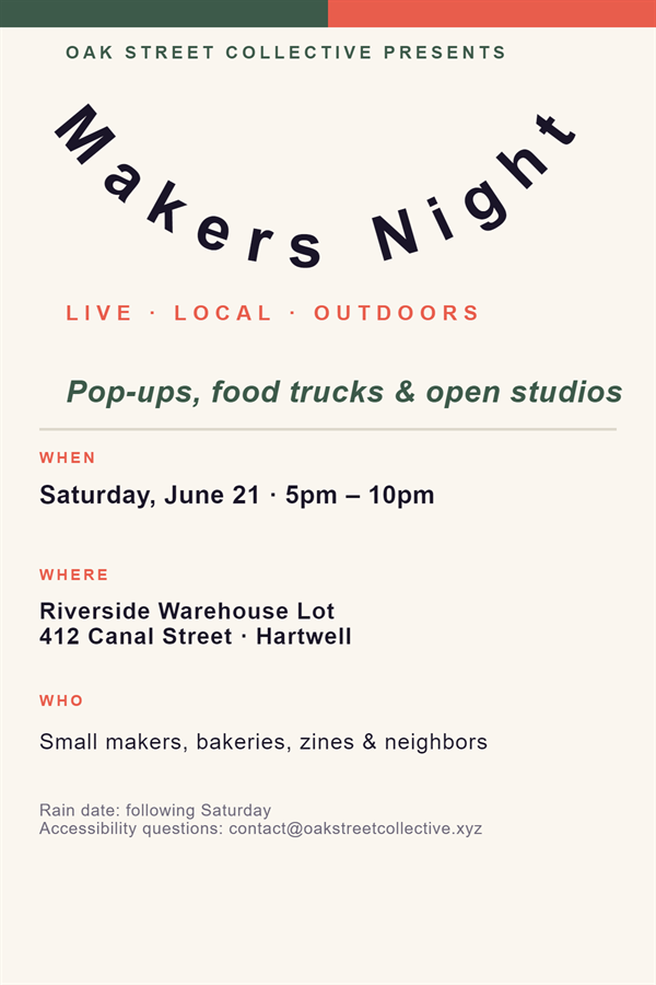 Makers Night Flyer photo editor template