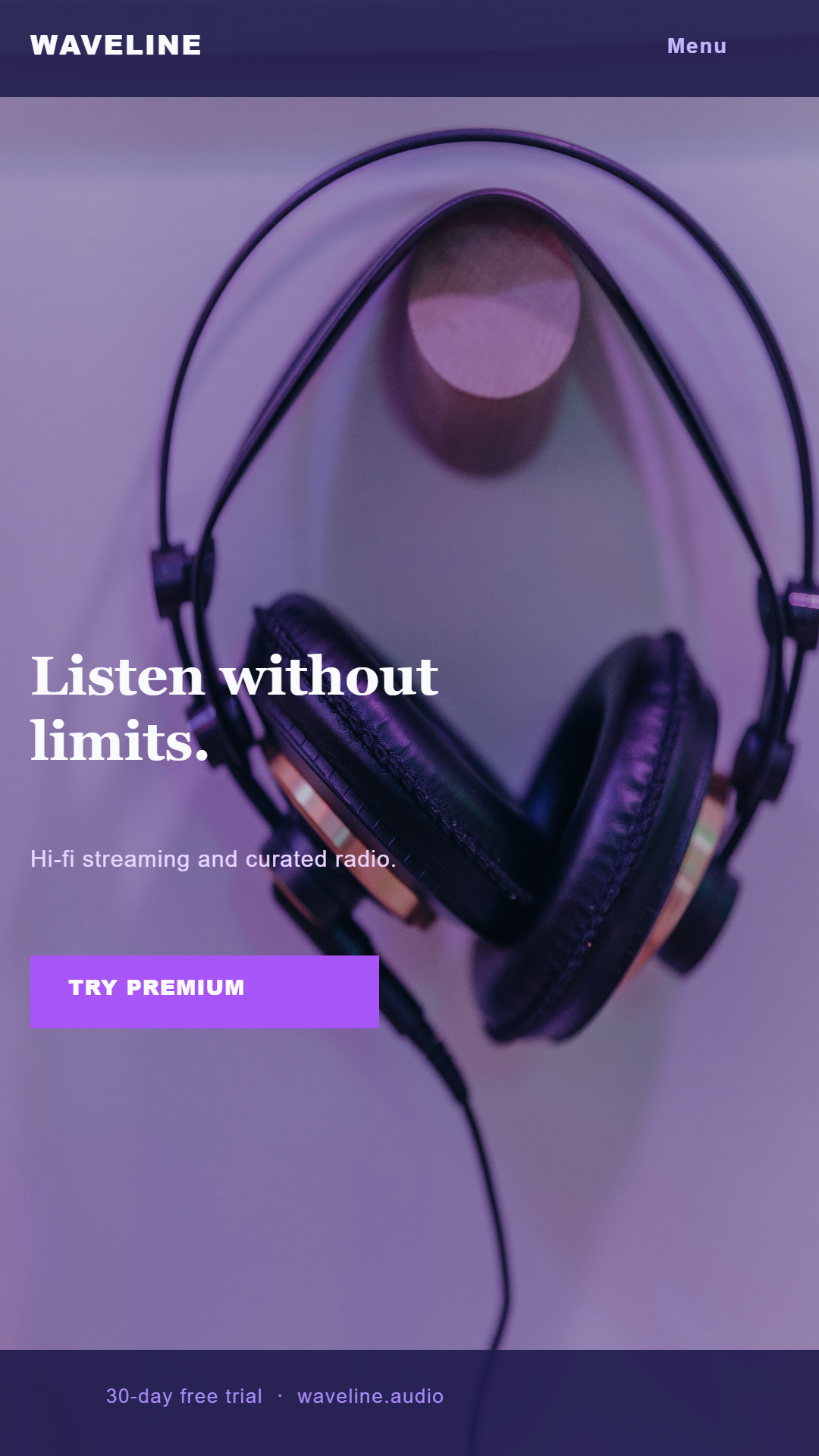 PictorX template - Music Stream Mobile Website