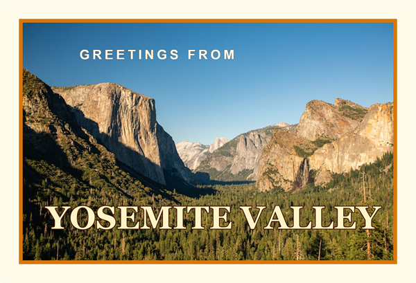 National Park Postcard photo editor template
