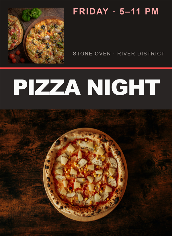 Pizza Night photo editor template